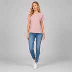 Bella Freizeitshirt | Lochstickerei Baumwoll-Top mit Ärmeln