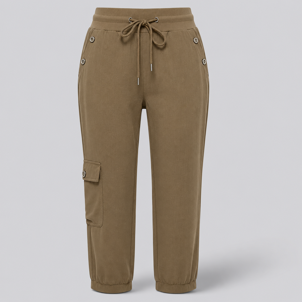 Damen Cargo-Jogginghose | Elastischer Bund & Beinabschluss