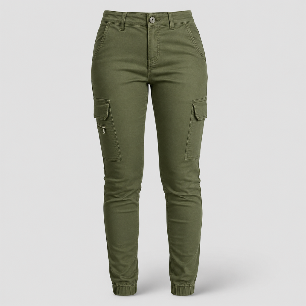 Damen Cargo-Hose Schmale Passform | Urbaner Style mit Bündchen