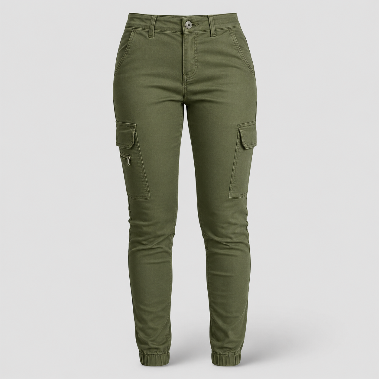 Damen Cargo-Hose Schmale Passform | Urbaner Style mit Bündchen