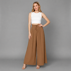 Damen Palazzo-Hose | Paperbag-Bund & Falten-Details