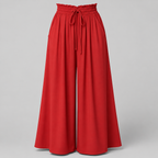 Damen Palazzo-Hose | Paperbag-Bund & Falten-Details